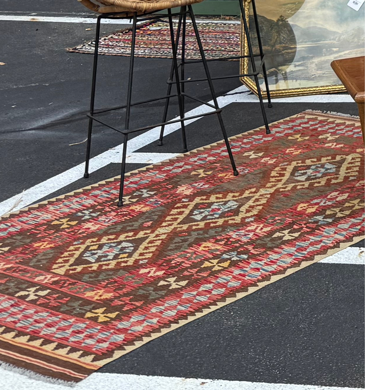 Kilim Rug 7 by 5'2" Browns