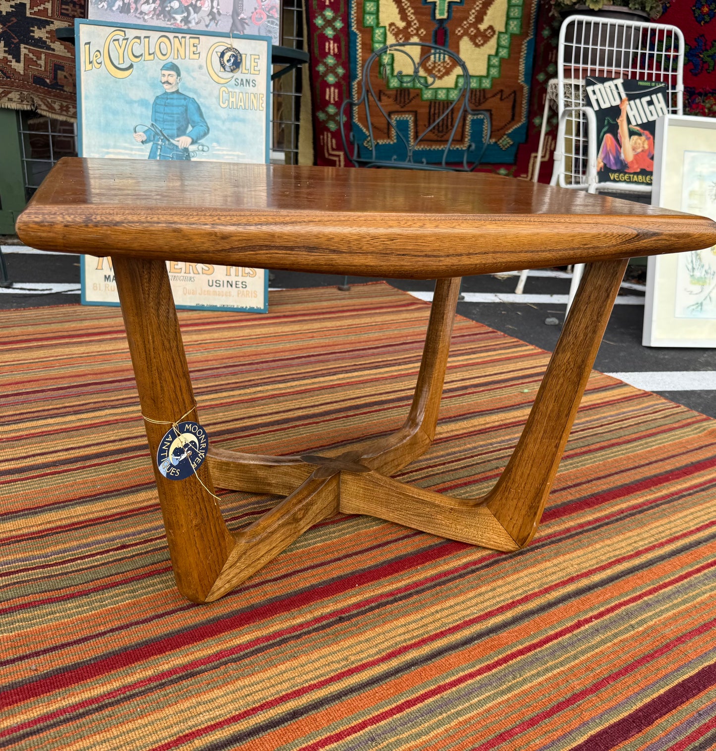 Mid-Century Modern Walnut Side Table