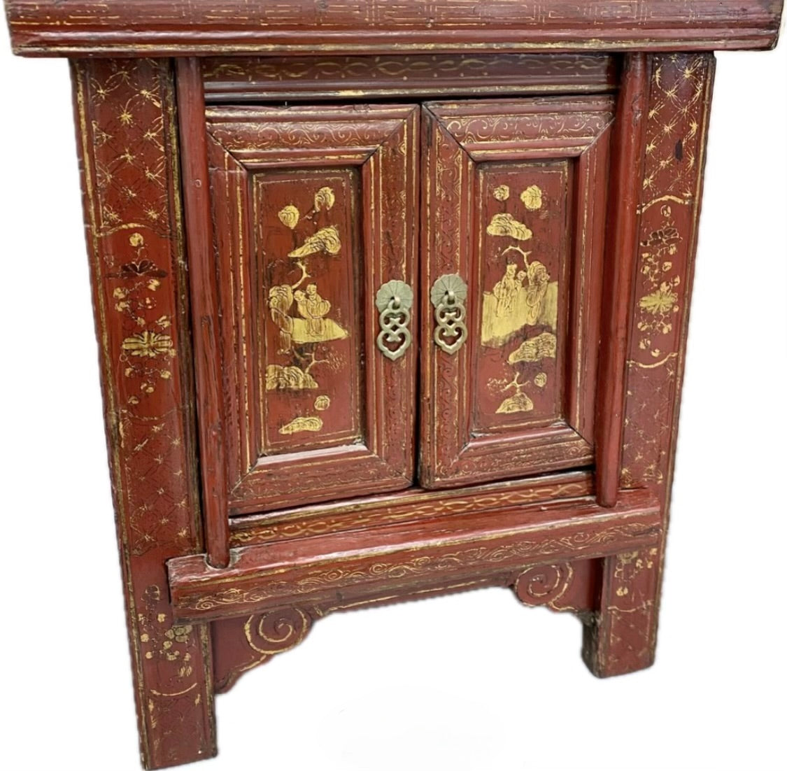 Pair Asian Cabinet Night Stands