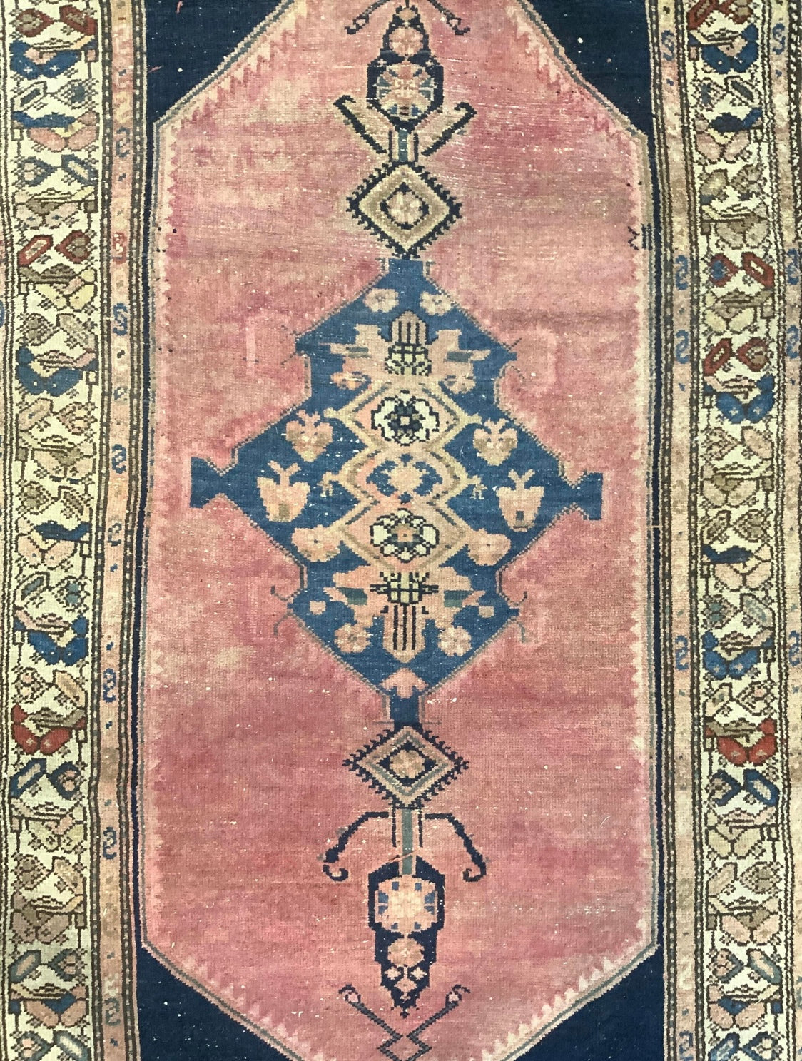 Vintage Handmade Oriental Wool Rug