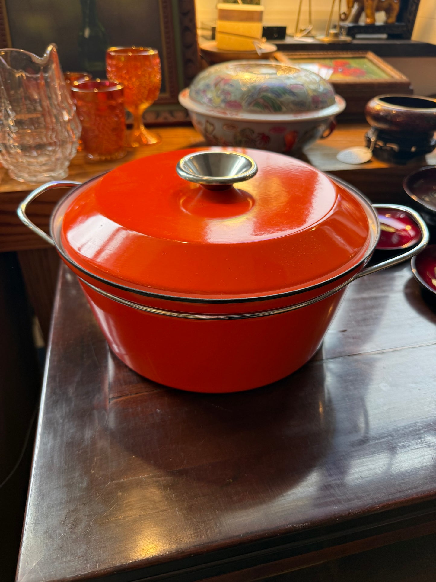 Cathrineholm Covered Pot (Orange)