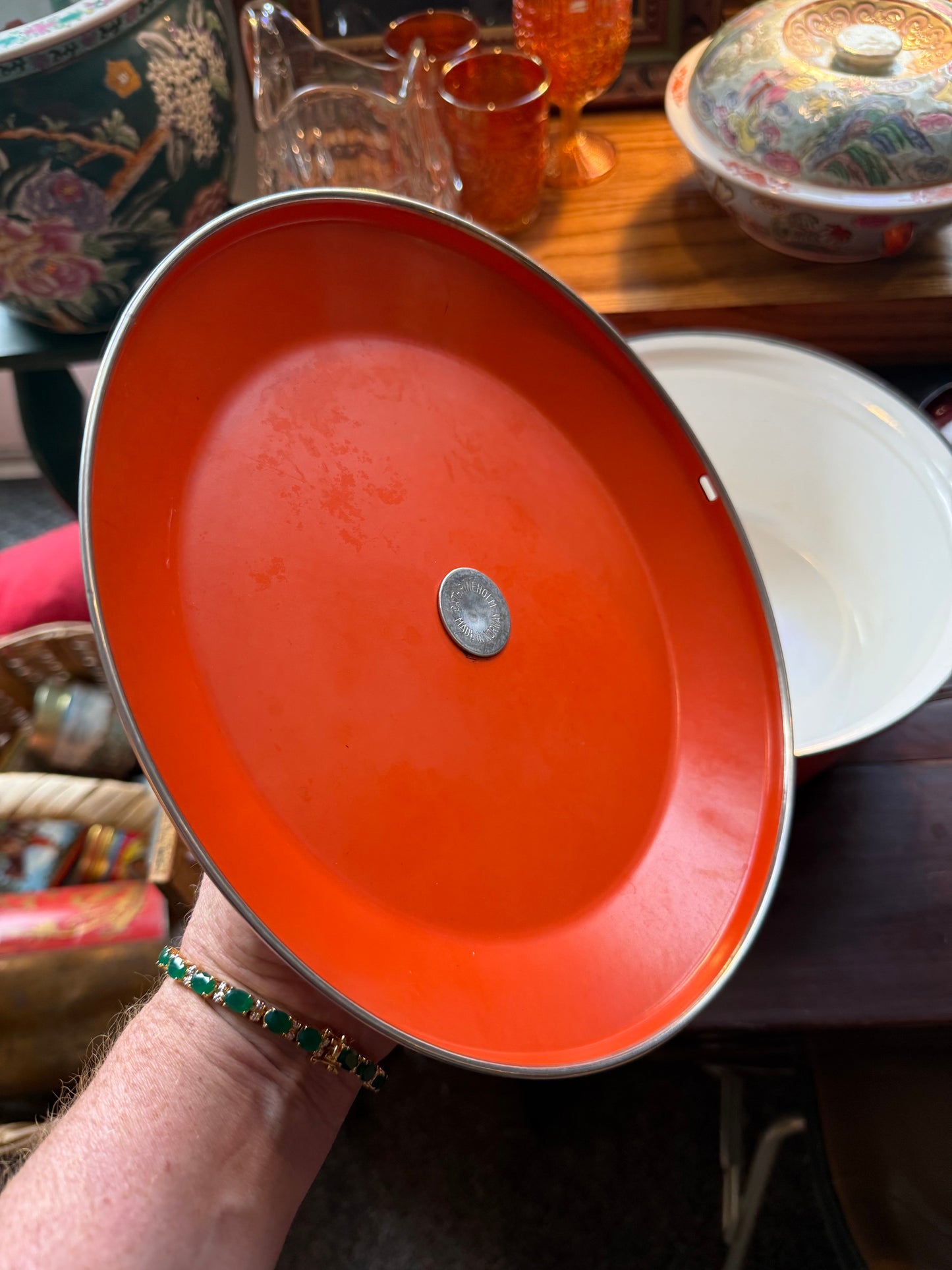 Cathrineholm Covered Pot (Orange)