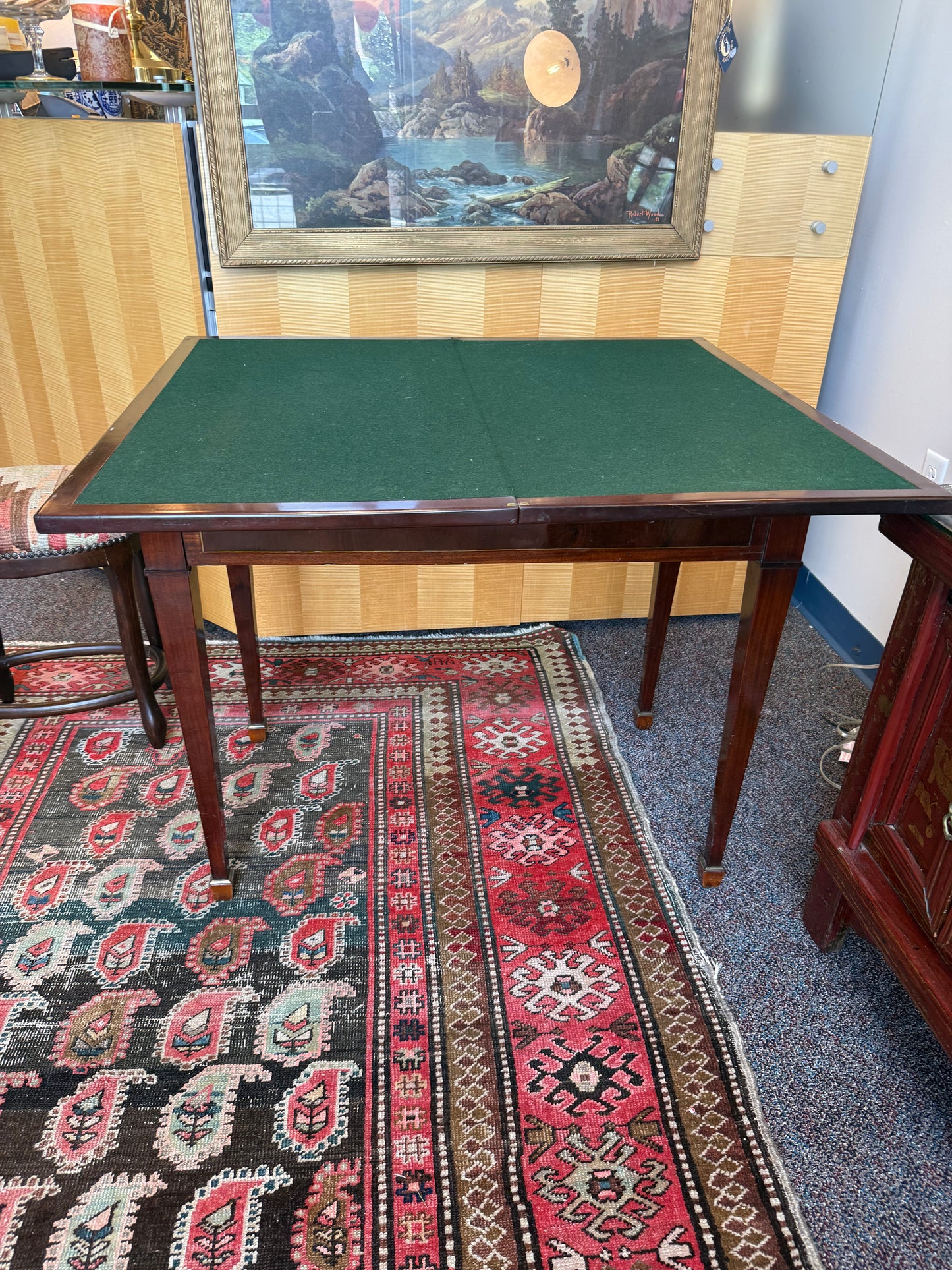 French Mahogany Games Table 1800s