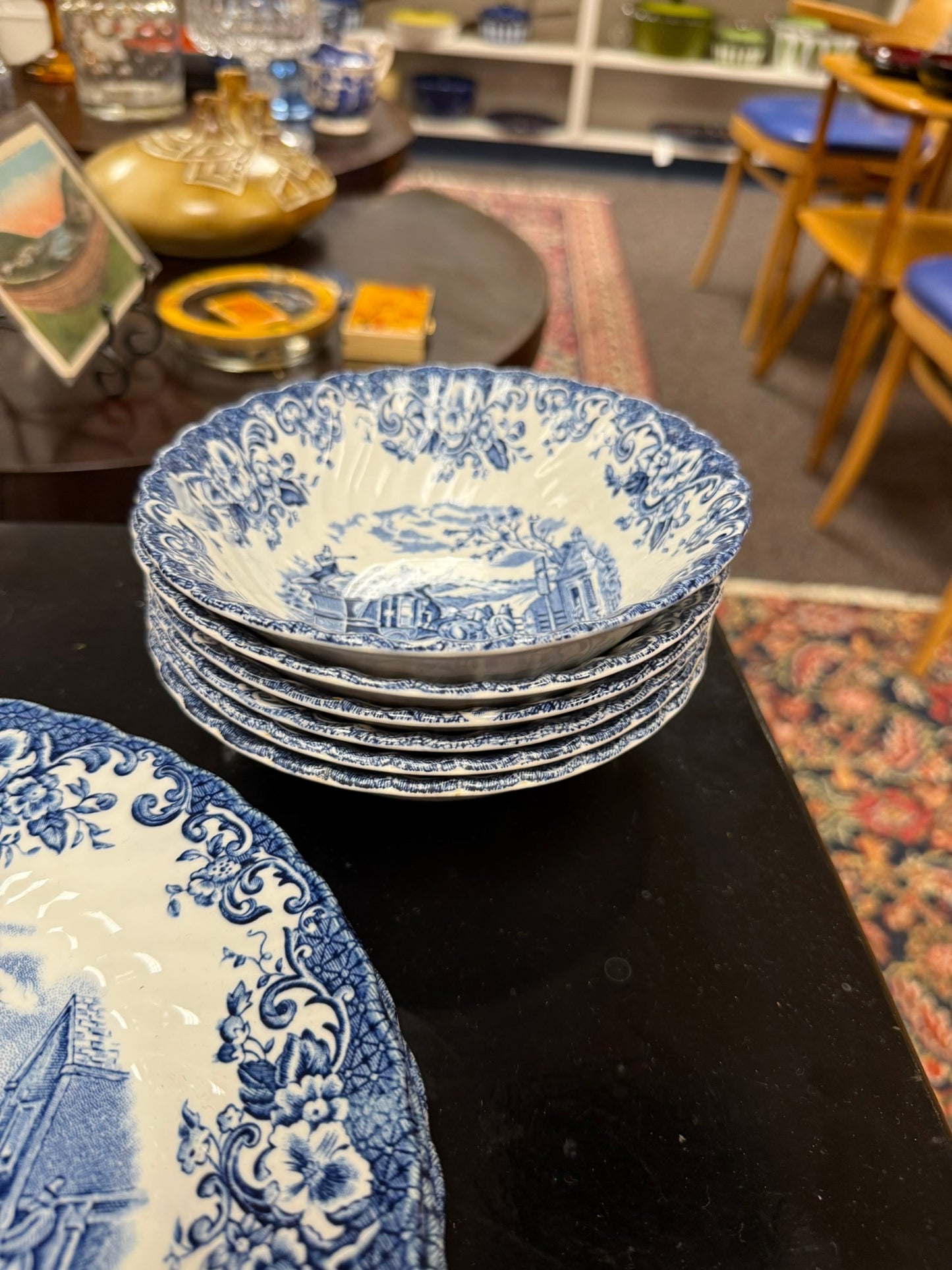 Johnson Brothers Coaching Scenes - Set of 6 Bowls