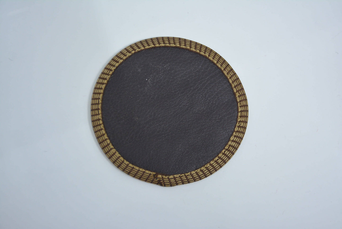 Rug Coaster Tea Pad Set of Six Vintage Washable Striped