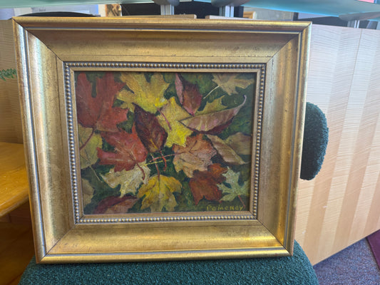 Fall Leaves Original Oil Painting