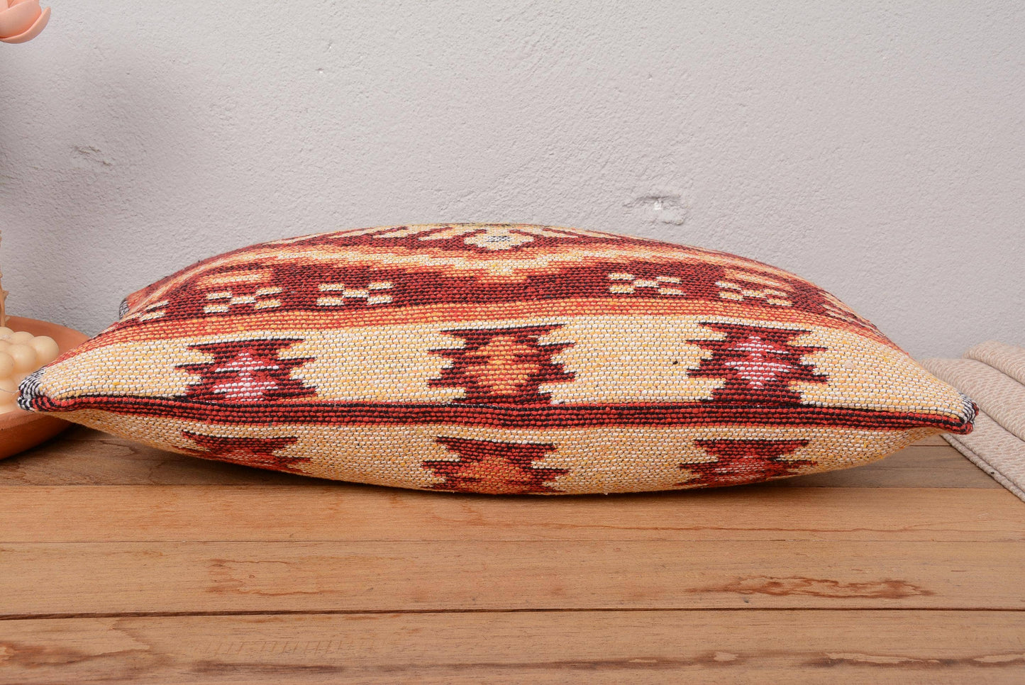 Vintage Kilim Cushion Sham for Sofa 12x24 Aztec Pattern
