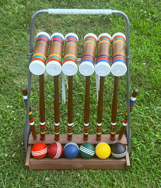 Vintage Croquet Set
