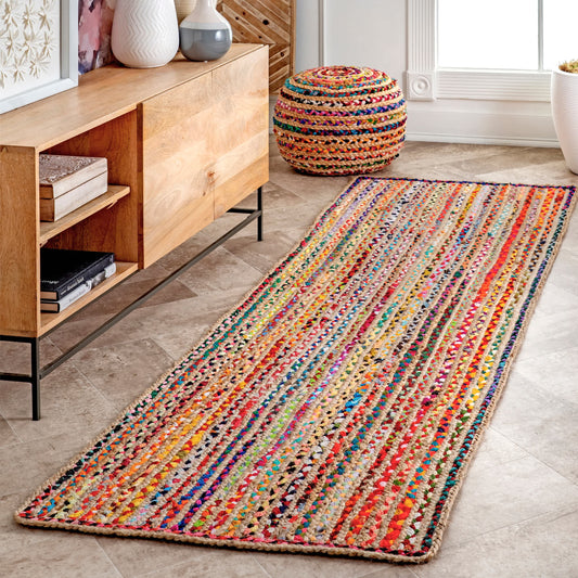 Braided Cotton/Jute Runner