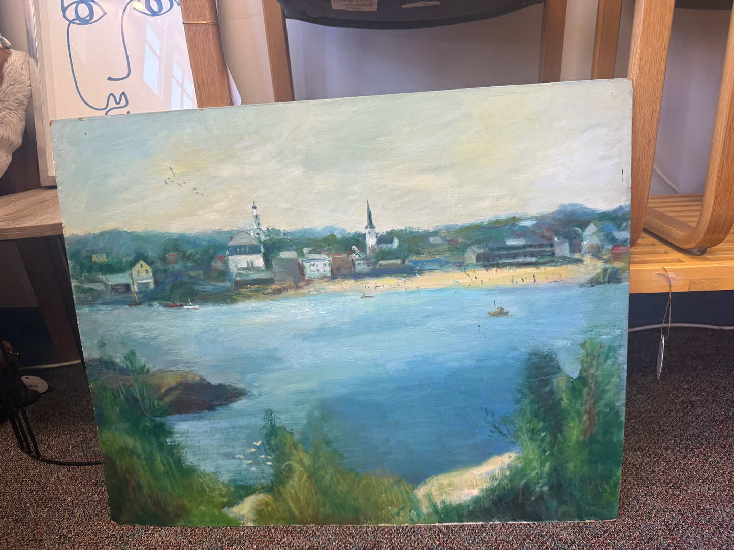 Seaside Oil on Board