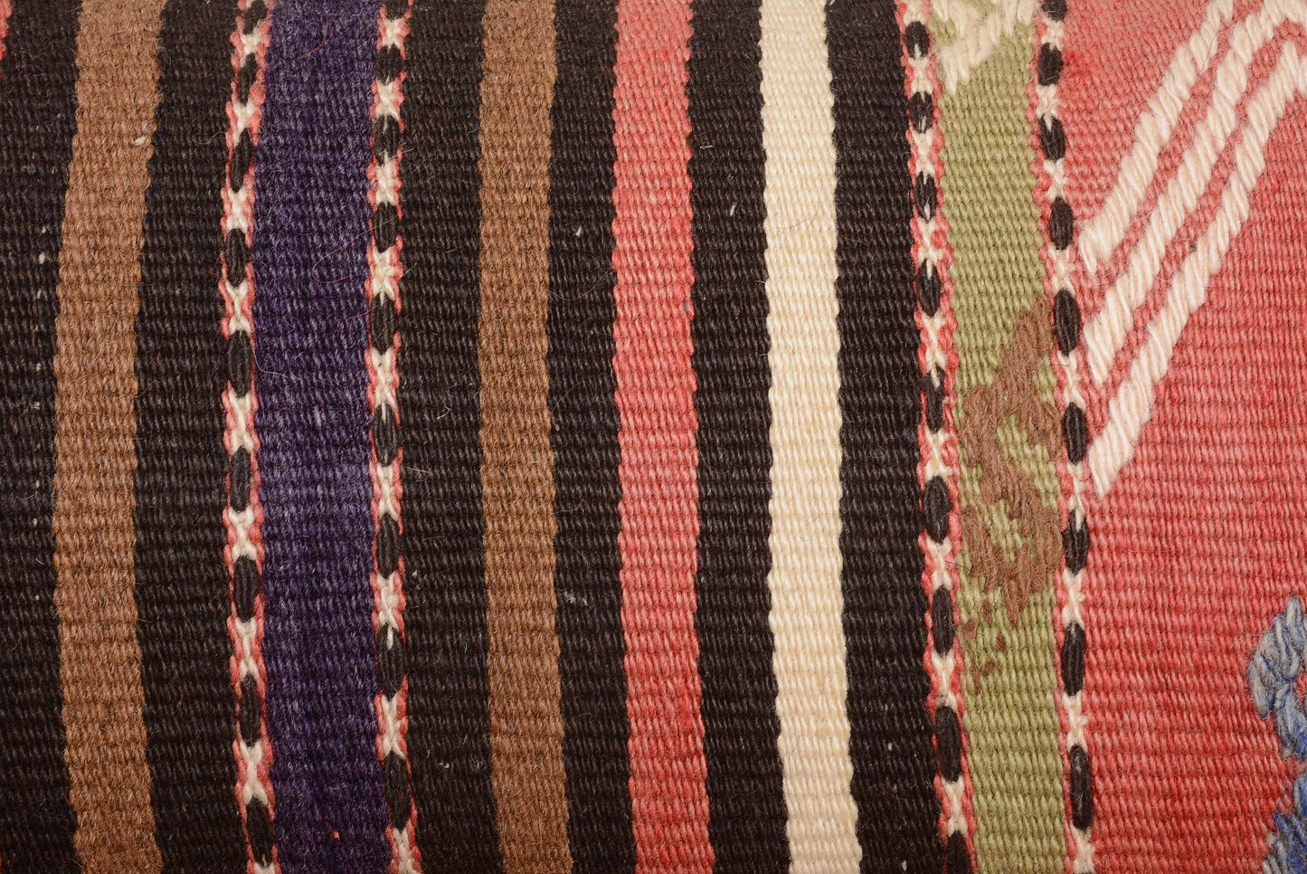 Boho Turkish Lumbar Pillow for Sofa 10x20 Antique
