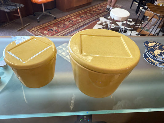 Kraft Yellow Ceramic Container (Large)