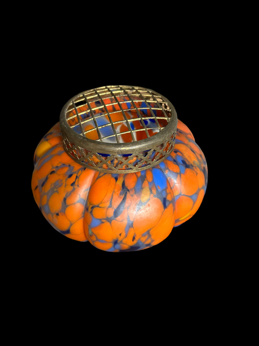 Antique Czech Frog Vase