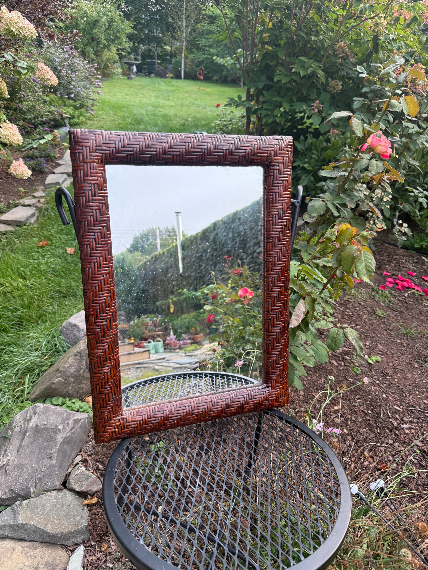 Rattan Framed Mirror