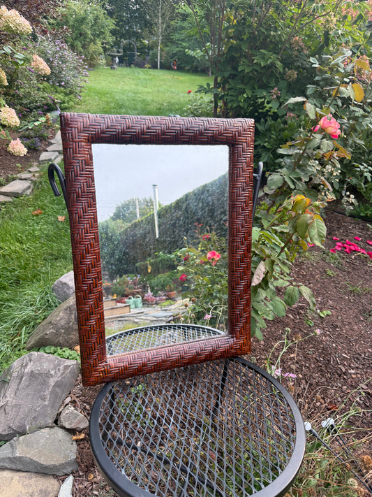 Rattan Framed Mirror