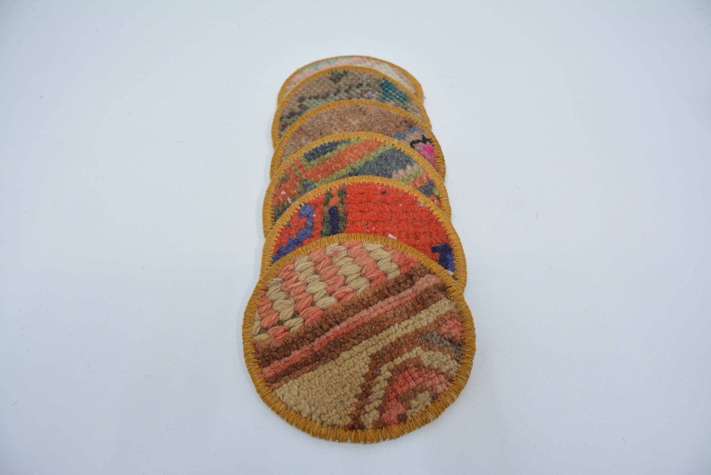 Handmade Kilim Coaster Set for Her - Ethnic & Vintage Style