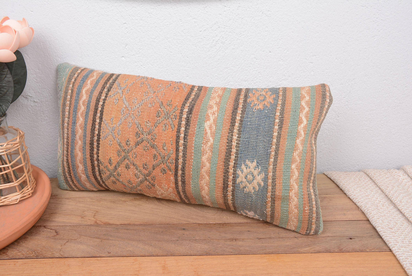 Boho Vintage Kilim Throw Pillow Sham Cover Handmade