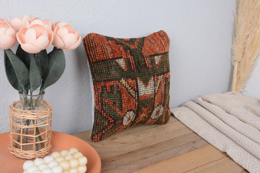 Antique Turkish Kilim Hand Knotted Interior Pillow