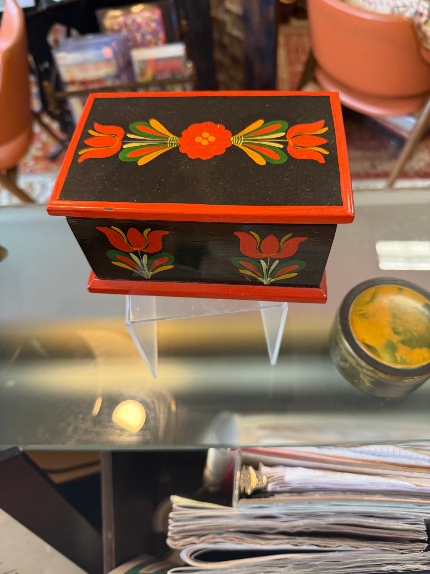 Painted Wooden Box