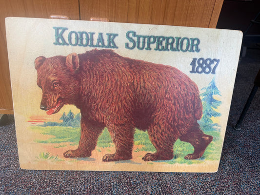 Bear Wooden Board