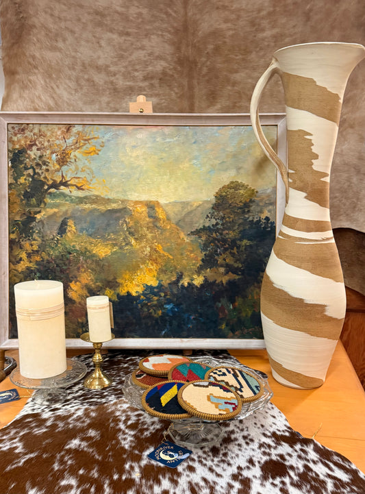 Tall Handmade New Stoneware Vase