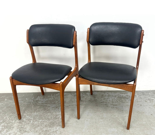 Danish MCM Erik Buch Chairs (PAIR)