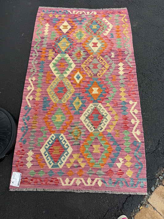 Handwoven Kilim Rug 3'6" by 6'4"