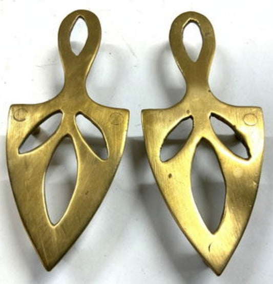 Pair Small Brass Trivets