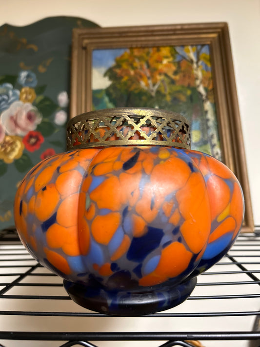Antique Czech Frog Vase