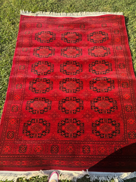 NEW Persian Red Rug (5’3” by 7’3”)