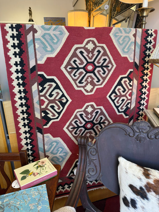 Vintage Kilim Red Rug