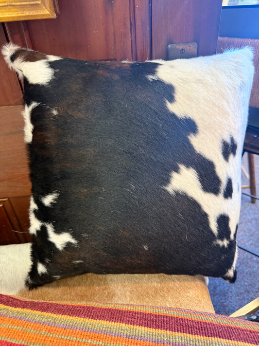 NEW Cowhide Pillow (16” by 16”)