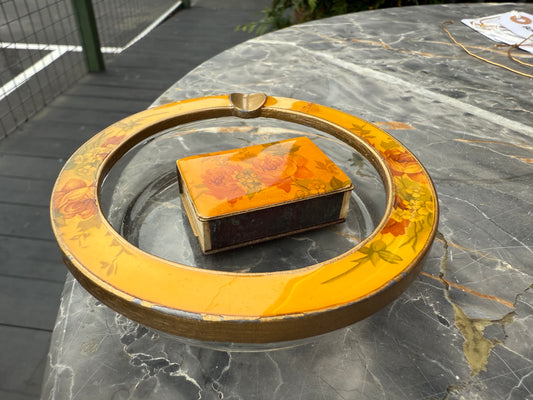 Vintage Ashtray & Match Set