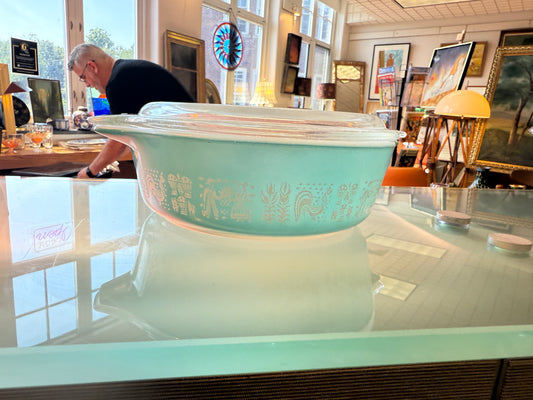 Buttermilk Pyrex Covered Dish