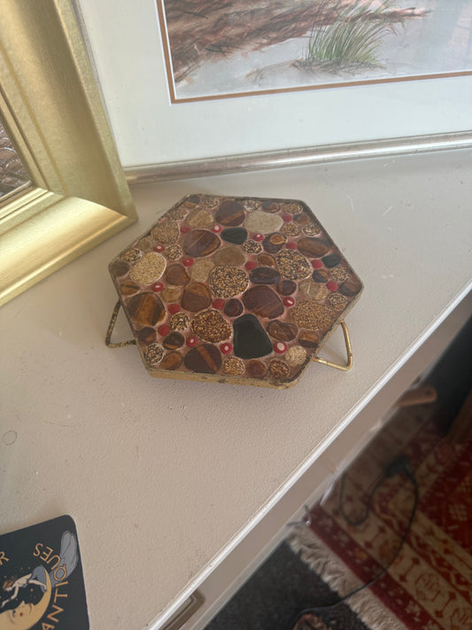 Mid Century Stone Trivet
