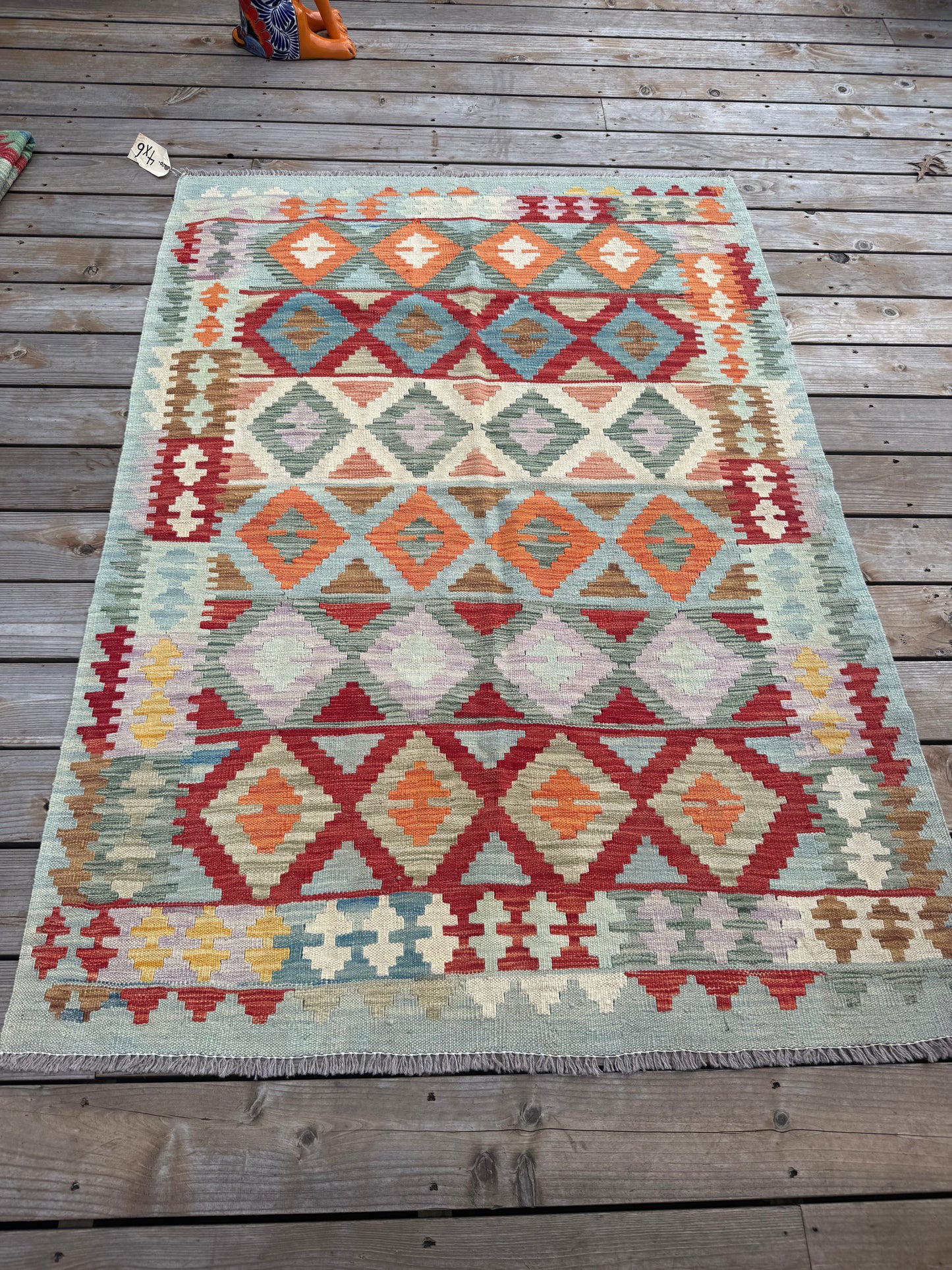 Handwoven Kilim Rug 4' by 6'