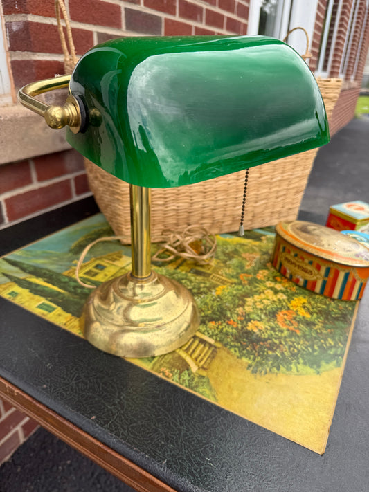 Vintage Banker's Lamp