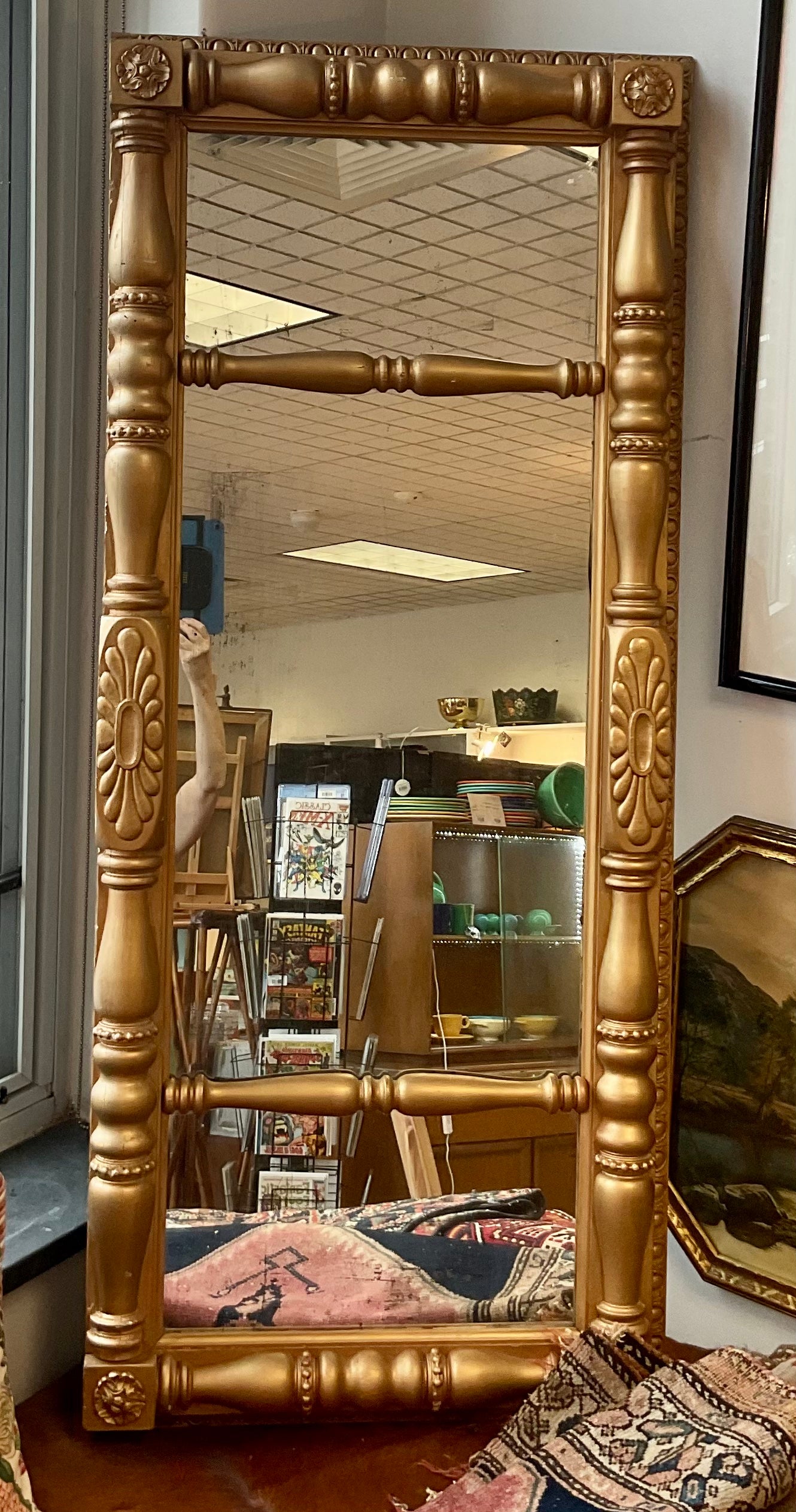 Federal Gold Frame Mirror