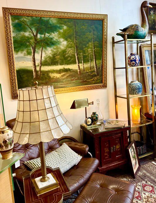 Mid Century Modern Painting of Woods