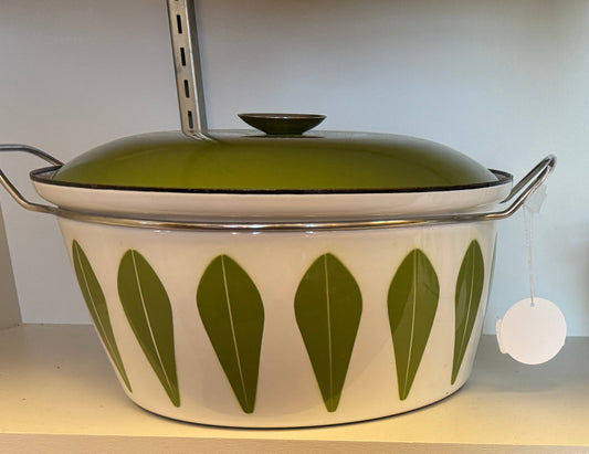 Cathrineholm of Norway extra large lidded pot (Green Lotus)