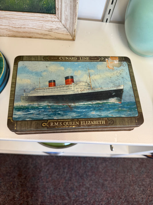 Cunard Antique Tin