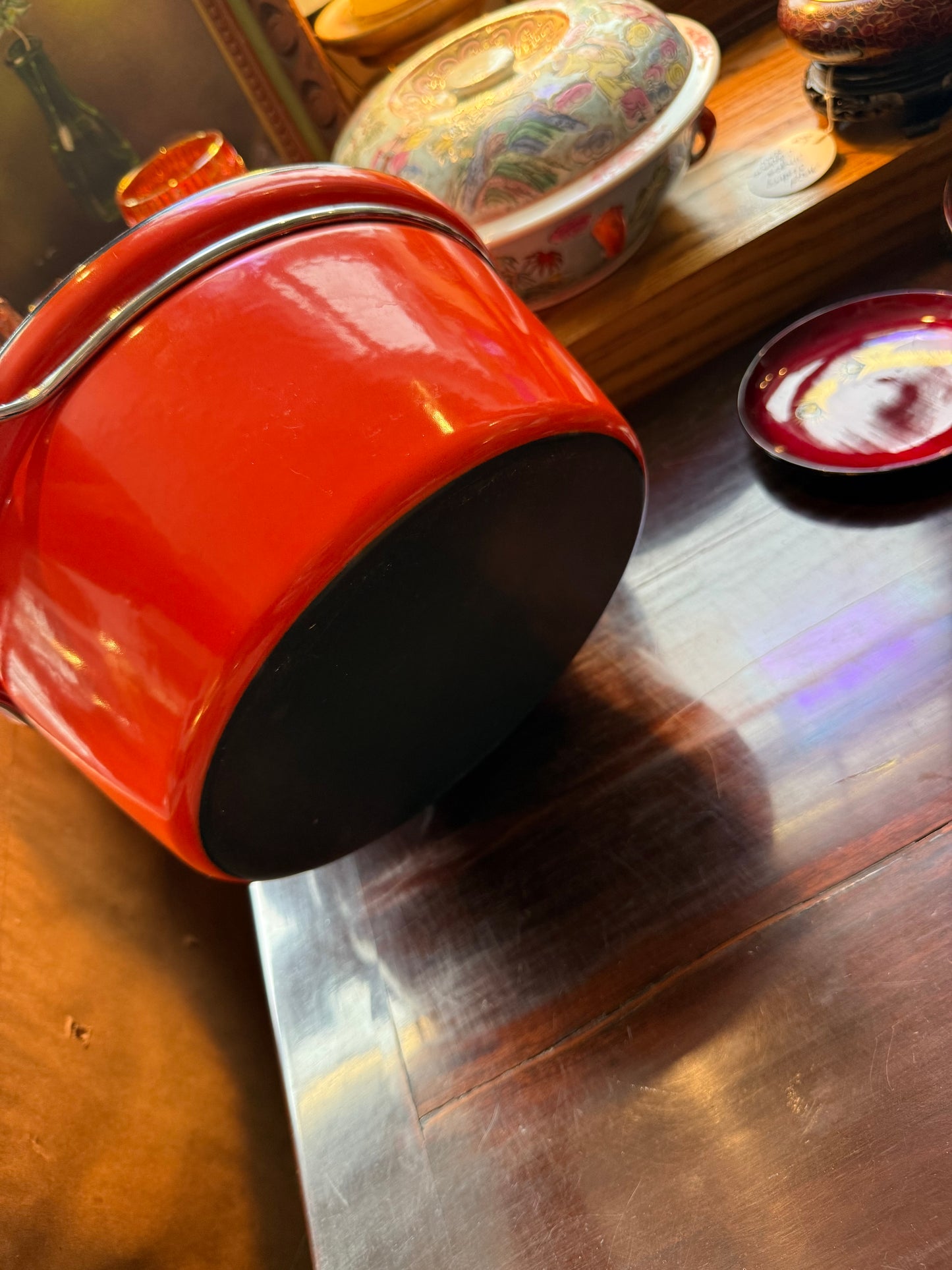 Cathrineholm Covered Pot (Orange)