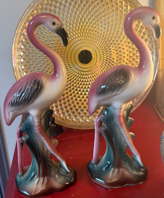 Vintage Flamingos (Pair)