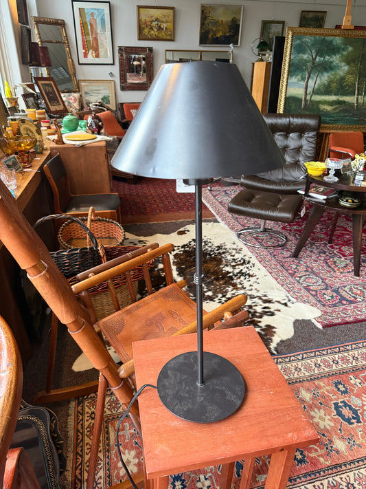 Black Modern TIn Lamp
