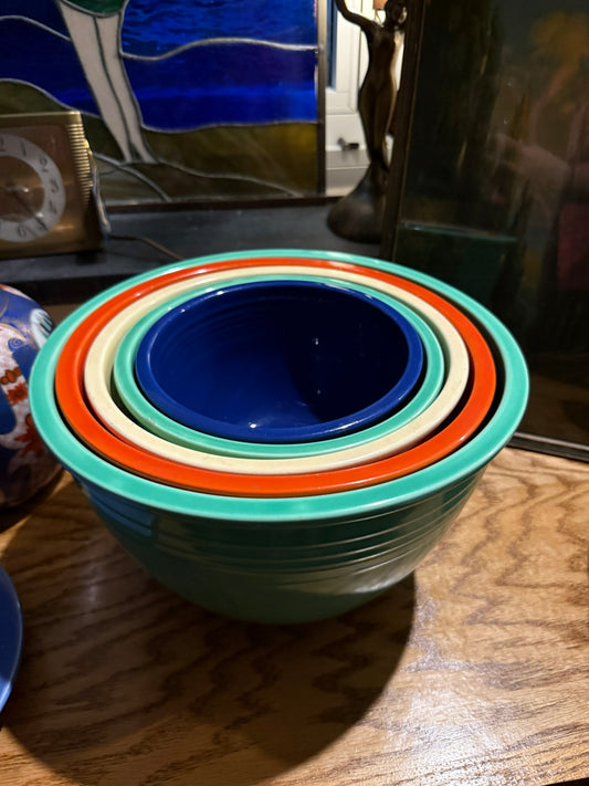 5 Fiestaware Nesting Bowls