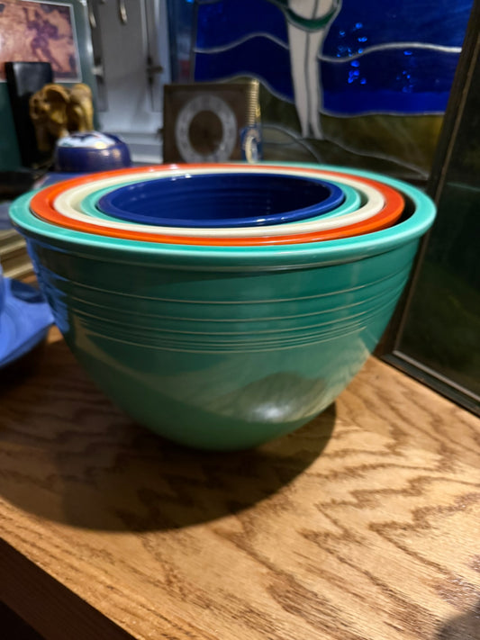 5 Fiestaware Nesting Bowls