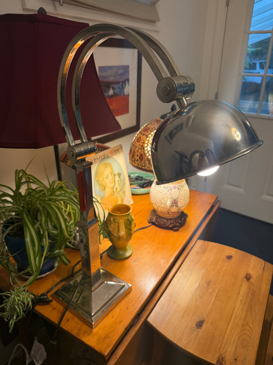 MCM Chrome Table Lamp
