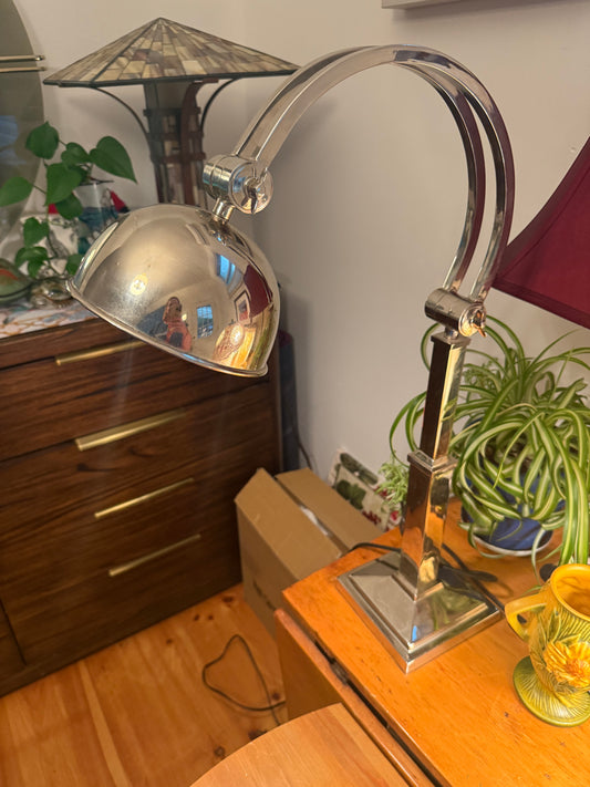 MCM Chrome Table Lamp