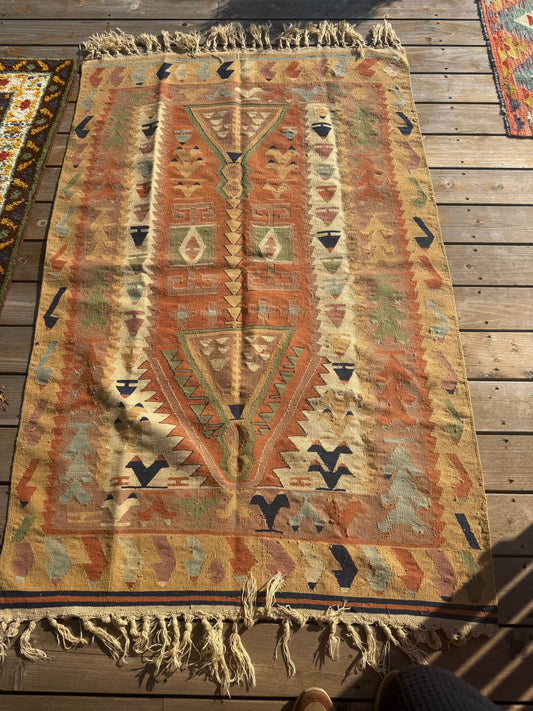 Turkish Kilim Area Rug