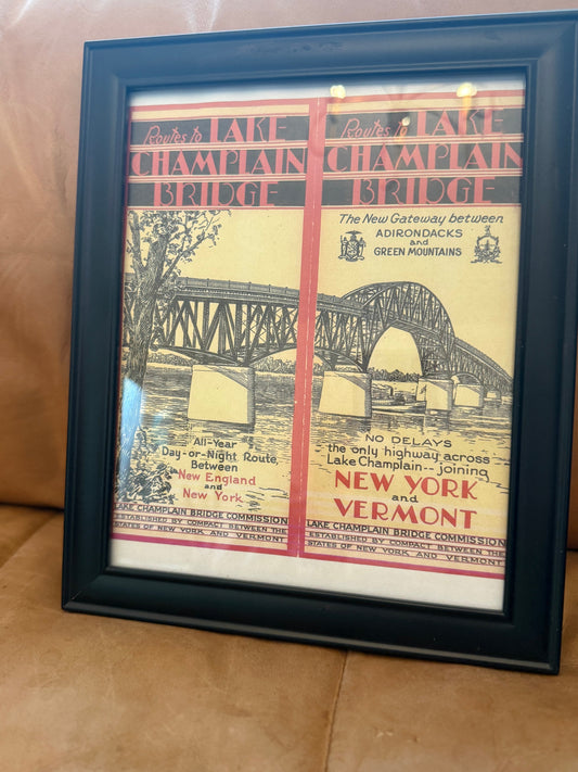 Lake Champlain Bridge Advert